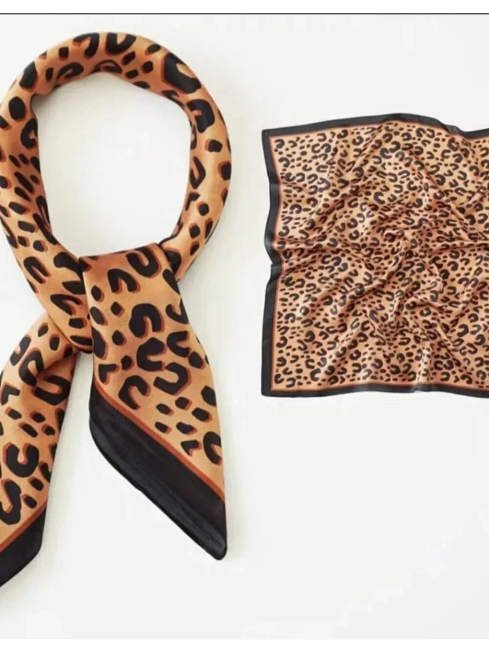 Women's Mulberry Square Scarf for Hair Digital Printed Headscarf Silk